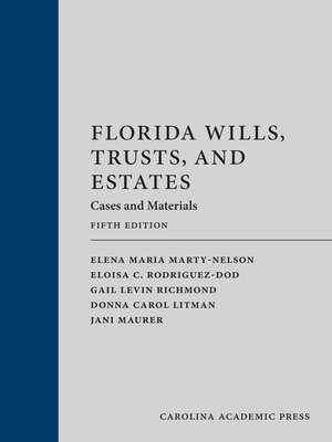 cover image of Florida Wills, Trusts, and Estates